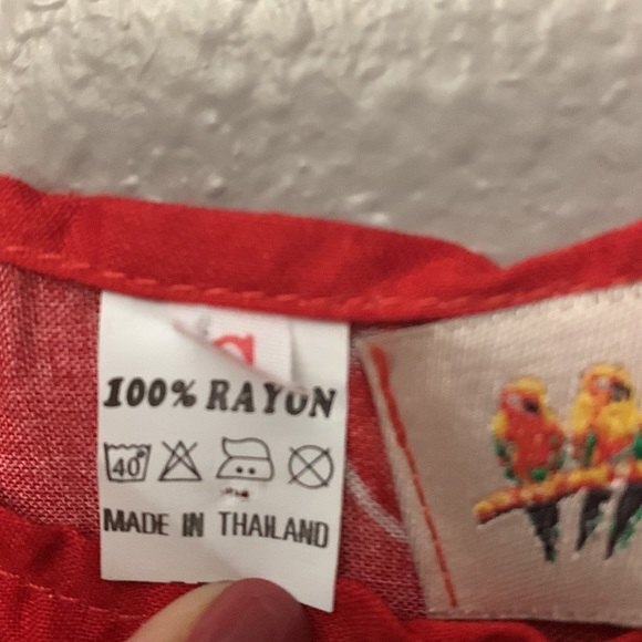 Five Parrots beach pool vacation lounge cover up ocean themed with belt small - Picture 4 of 12